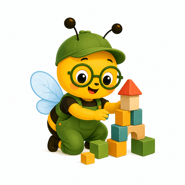 Mascota Mica jucându-se